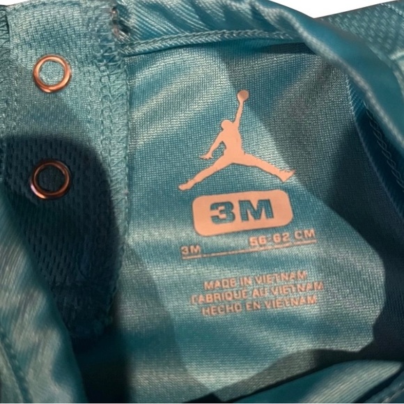 Blue, Yellow, and White Air Jordan Tank Top Jersey Onesie. Jordan number 23 - Picture 3 of 3